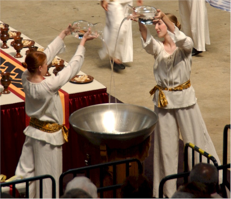 Filling the Baptismal Font