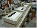 Plaster cast in block and case Plaster cast in block and case